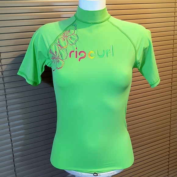 Immaculate vintage RipCurl surf top rash tee T-shirt Y2K surfing, collectible - Picture 3 of 14